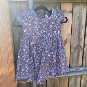 Soft Blue Floral Dress